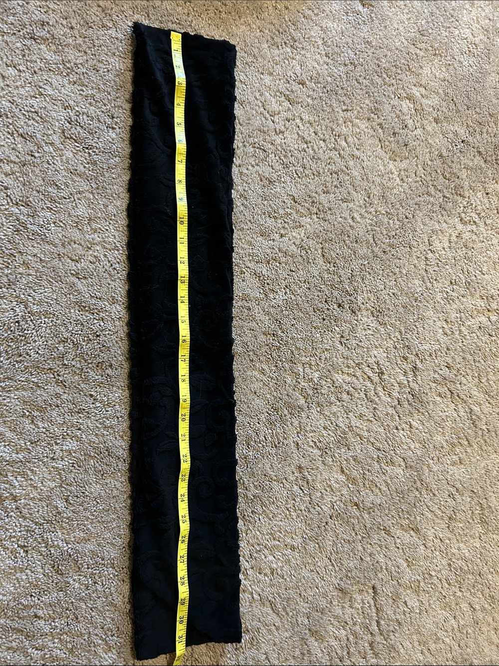 Black Lace Stretch Scarf Wrap - Brand Unknown